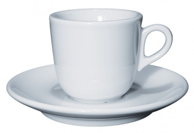 Кофейная пара для эспрессо, 0.07 л, белый, Ancap, Jolly