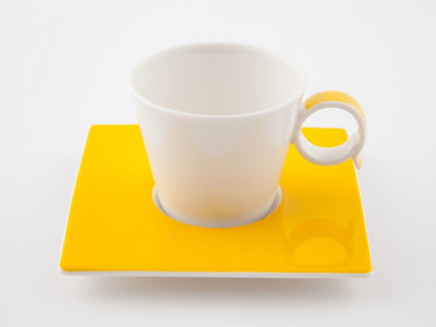 Кофейная пара, 0.1 л, 6.5 мм, 2 пр, желтый, Royal Fine China, Fresh.Bandy