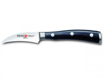 Кухонный нож для чистки, черный, 80 мм, WUESTHOF, Classic Ikon