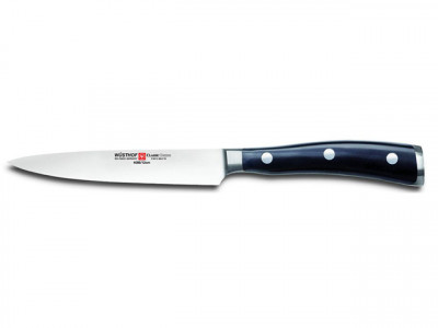 Кухонный нож, черный, 120 мм, WUESTHOF, Classic Ikon