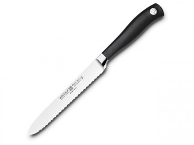 Кухонный нож для бутербродов, черный, 140 мм, WUESTHOF, Grand Prix