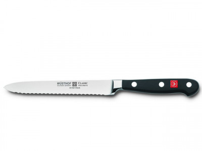 Кухонный универсальный нож, черный, 140 мм, WUESTHOF, Classic