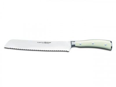 Кухонный нож для хлеба, белый, 200 мм, WUESTHOF, Ikon Cream White