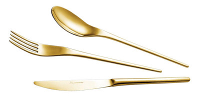 Столовые приборы на 6 персон, 24 пр, золотистый, EME, Joli Tin Gold