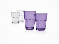 Набор небьющихся стаканов Капитан большой, 0.5 л, 4 пр, прозрачный, матовый, Italesse, Вертикаль