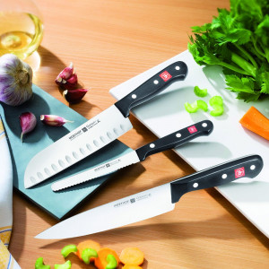 Кухонный нож шеф, черный, 180 мм, WUESTHOF, Gourmet