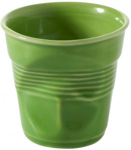 Мятый стакан для завтрака, 0.33 л, 105 мм, зеленый, Revol, Froisses