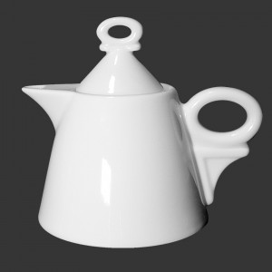 Чайник фарфоровый, 0.35 л, белый, Ancap, Giotto