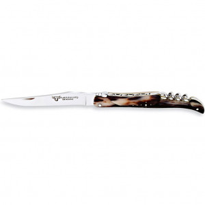 Профессиональный нож со штопором Рог светлый, коричневый, LAGUIOLE