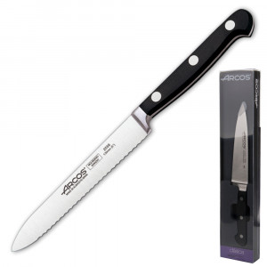Кухонный нож, черный, 210 мм, Arcos, Clasica
