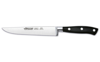 Кухонный нож, черный, 150 мм, Arcos, Riviera