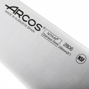 Кухонный нож Шеф, черный, 200 мм, Arcos, Universal