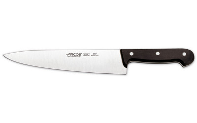 Кухонный нож Шеф, черный, 250 мм, Arcos, Universal