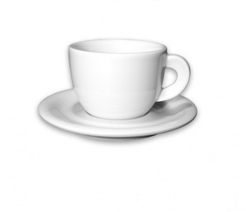 Кофейная пара для капучино, 0.19 л, белый, Ancap, Edex