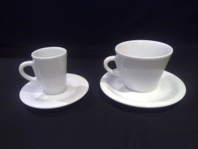 Кофейная пара для латте, 0.27 л, белый, Ancap, Degustazione