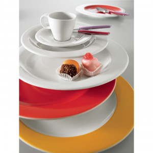 Десертная тарелка, 210 мм, белый, BUGATTI, Glamour