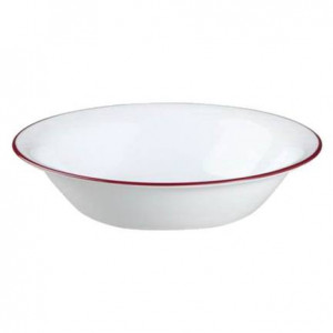 Небьющаяся суповая тарелка, 0.53 л, белый, рисунок, CORELLE, Sincerely Yours