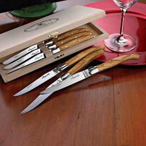 Набор столовых ножей на 6 персон, 6 пр, коричневый, LAGUIOLE