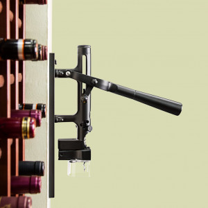 Штопор настенный с деревянным креплением, черный, 90х115х595 мм, BOJ, Professional Wall-mounted Corkscrew with Wood
