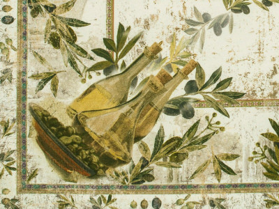 Квадратная скатерть, рисунок, 1400х1400 мм, Maison Christelle, Toscana