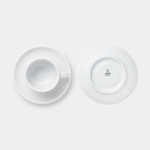 Блюдце фарфоровое для чашки капучино, 145 мм, белый, Ancap, Verona
