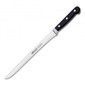 Кухонный нож для окорока, черный, 250 мм, Arcos, Clasica