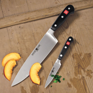 Кухонный овощной нож, черный, 90 мм, WUESTHOF, Classic