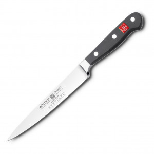 Кухонный гибкий филейный нож, черный, 160 мм, WUESTHOF, Classic