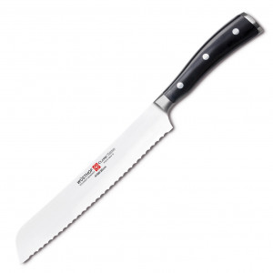 Кухонный нож для хлеба, черный, 230 мм, WUESTHOF, Classic Ikon