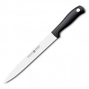 Кухонный нож для тонкой нарезки, черный, 230 мм, WUESTHOF, Silverpoint