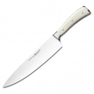 Кухонный нож Шеф, белый, 230 мм, WUESTHOF, Ikon Cream White