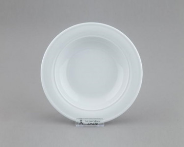 Тарелка фарфоровая глубокая, 220 мм, белый, Ancap, Belem