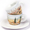Кофейные пары для эспрессо, 0.06 л, 2 пр, деколь Contrade Italiane, Ancap, Edex