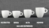 Кофейная пара для эспрессо, 0.055 л, белый, Ancap, Galileo