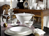 Столовый сервиз, 40 пр, белый, Royal Bone China, Galaxy gold