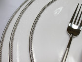 Столовый сервиз на 12 персон, 39 пр, Royal Bone China, Silver palsley