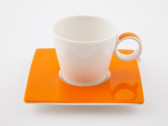 Кофейная пара, 0.1 л, 6.5 мм, 2 пр, оранжевый, Япония