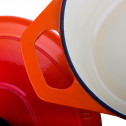 Кастрюля чугунная с крышкой, 3.6 л, 270 мм, оранжевый, 270х270х165 мм, Chasseur, Orange
