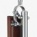 Штопор настенный глянцевый с деревянным креплением, серебряный, коричневый, 90х115х595 мм, BOJ, Professional Wall-mounted Corkscrew with Wood