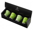 Набор мятых стаканов для эспрессо в подарочной упаковке, 0.08 л, 65 мм, 4 пр, зеленый, Revol, Froisses