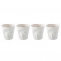 Набор мятых стаканов для эспрессо в подарочной упаковке, 0.08 л, 65 мм, 4 пр, белый, Revol, Froisses