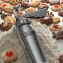 Пресс-шприц для печенья, 0.45 л, 55 мм, стальной, Marcato, Biscuits