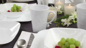 Небьющаяся суповая тарелка, 0.65 л, 155x155x55 мм, белый, CORELLE, Cherish