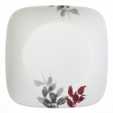 Небьющаяся обеденная тарелка, 260х260 мм, белый, рисунок, CORELLE, Kyoto Leaves