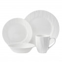 Набор небьющейся посуды, 16 пр, белый, CORELLE, Swept