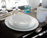 Небьющаяся закусочная тарелка, 220 мм, белый, CORELLE, Swept