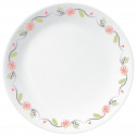 Небьющаяся обеденная тарелка, 250 мм, белый, рисунок, CORELLE, Tangerine Garden