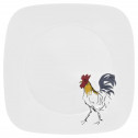 Небьющаяся закусочная тарелка, 230х230 мм, белый, рисунок, CORELLE, Country Dawn