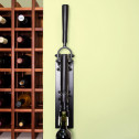 Штопор настенный с деревянным креплением, черный, 90х115х595 мм, BOJ, Professional Wall-mounted Corkscrew with Wood