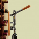 Штопор настенный матовый с деревянным креплением, серый, коричневый, 90х115х595 мм, BOJ, Professional Wall-mounted Corkscrew with Wood